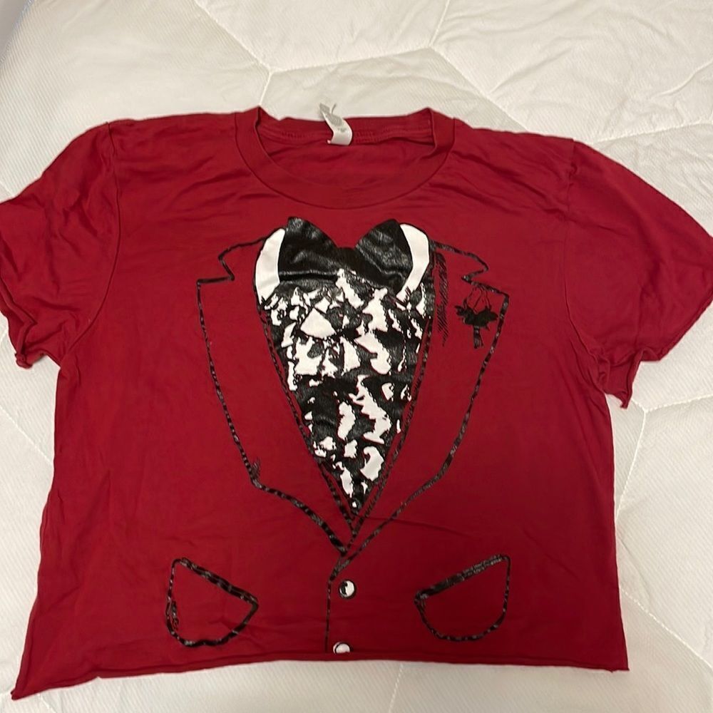 Beetlejuice T shirt crop top